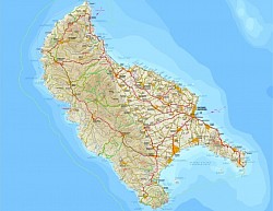 Zakynthos map